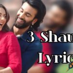 3 Shaukk Lyrics Translation English in – De De Pyaar De 2